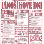 Jánošíkove dni 2001 - plagát