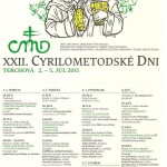 Cyrilometodské dni 2011 - plagát